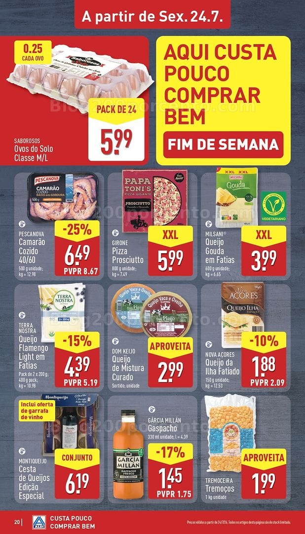 Antevisão Folheto ALDI Promoções de 20 a 26 julho